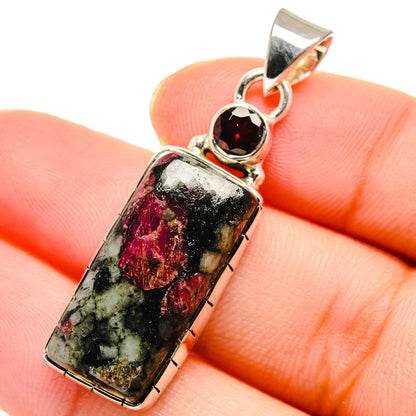 Russian Eudialyte Pendants handcrafted by Ana Silver Co - PD17637