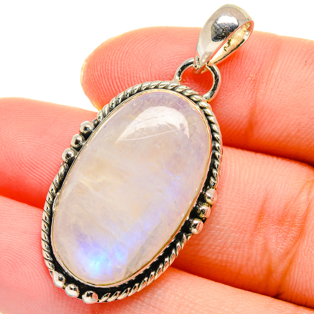 Rainbow Moonstone Pendants handcrafted by Ana Silver Co - PD17639