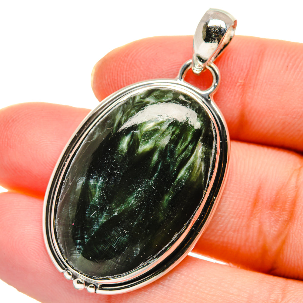 Seraphinite Pendants handcrafted by Ana Silver Co - PD17641