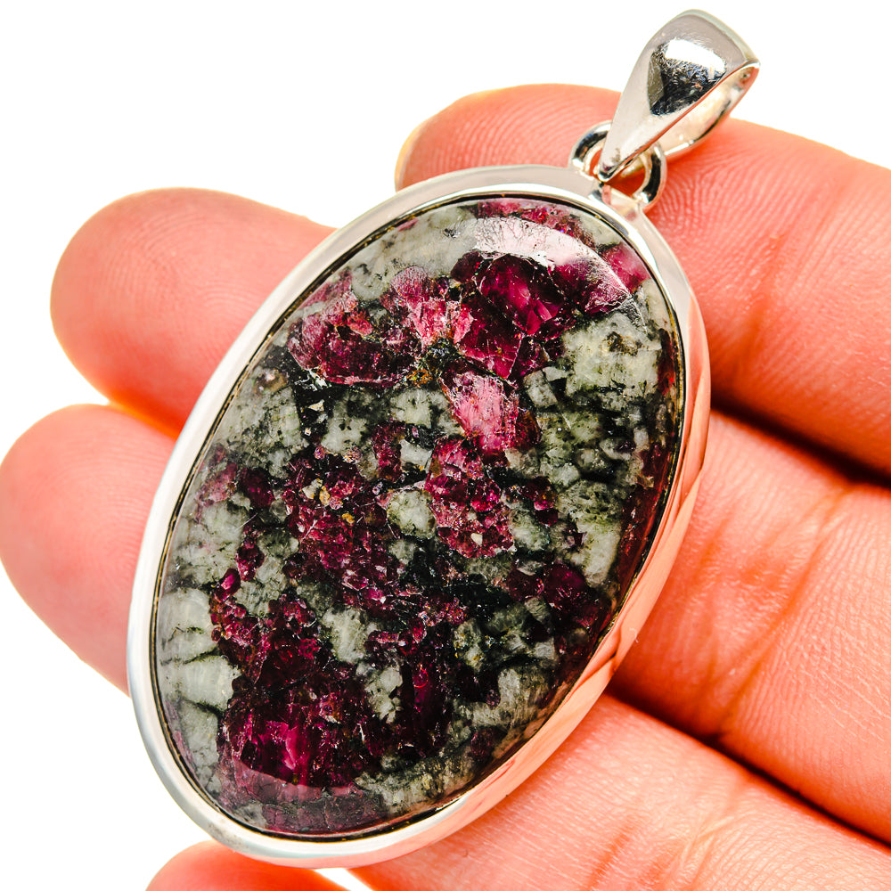 Russian Eudialyte Pendants handcrafted by Ana Silver Co - PD17658