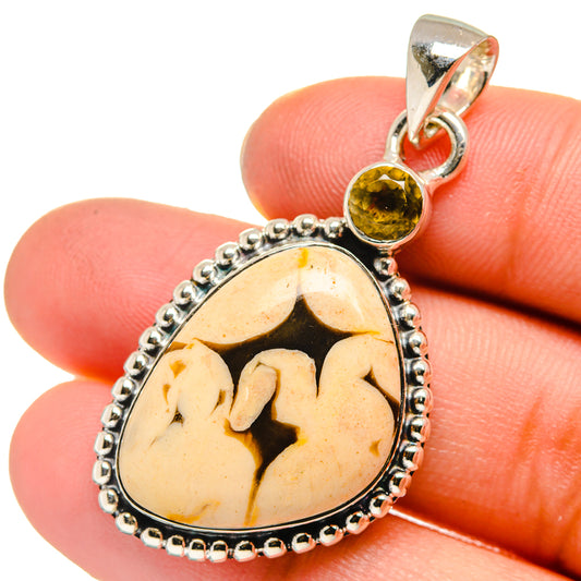 Peanut Wood Jasper Pendants handcrafted by Ana Silver Co - PD17660