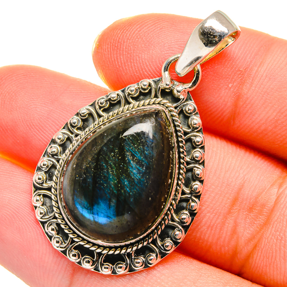 Labradorite Pendants handcrafted by Ana Silver Co - PD17670