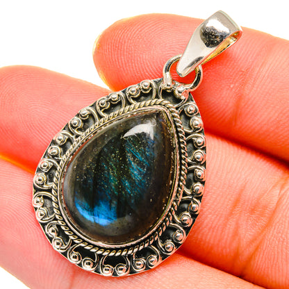 Labradorite Pendants handcrafted by Ana Silver Co - PD17670