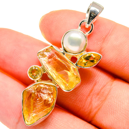 Citrine Pendants handcrafted by Ana Silver Co - PD17686