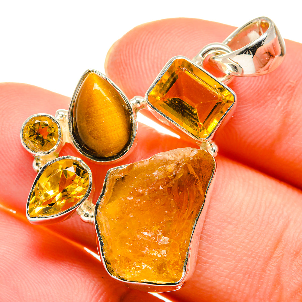 Citrine Pendants handcrafted by Ana Silver Co - PD17696
