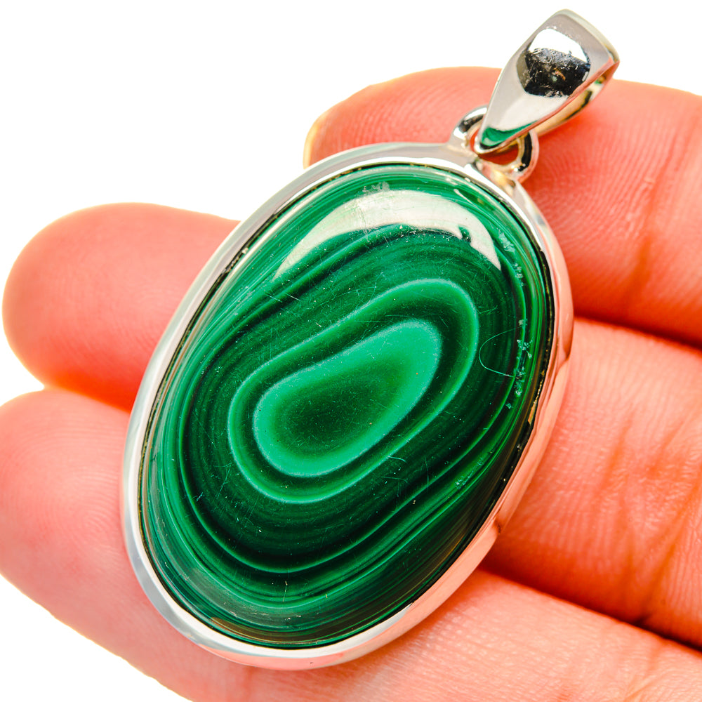Malachite Pendants handcrafted by Ana Silver Co - PD17706