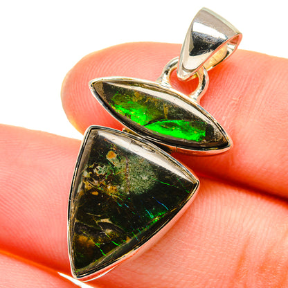 Ammolite Pendants handcrafted by Ana Silver Co - PD17711