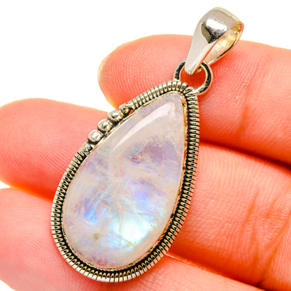 Rainbow Moonstone Pendants handcrafted by Ana Silver Co - PD17717