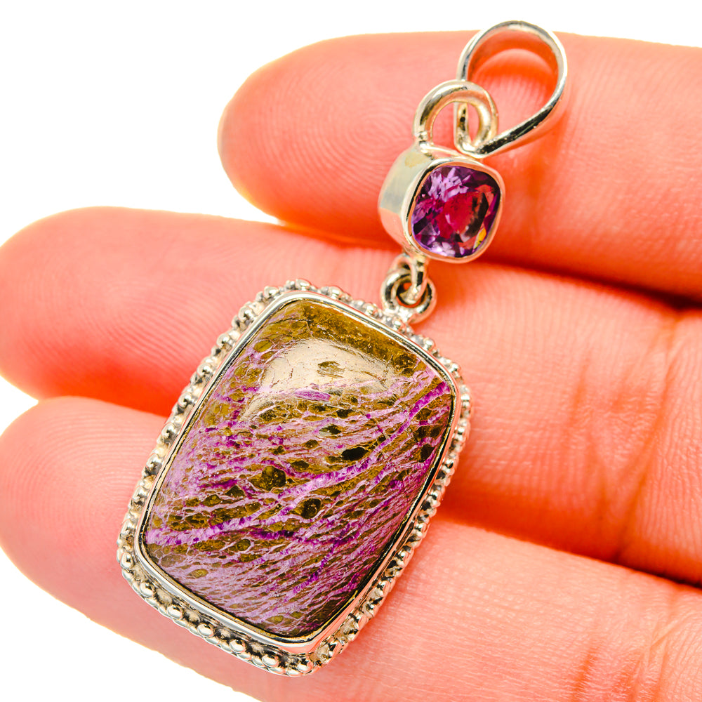 Stichtite Pendants handcrafted by Ana Silver Co - PD17718