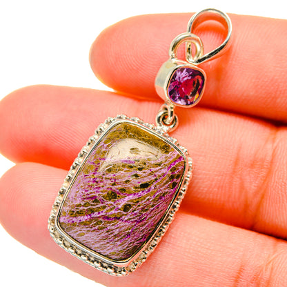 Stichtite Pendants handcrafted by Ana Silver Co - PD17718