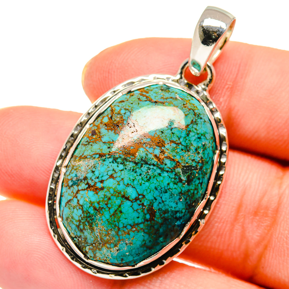 Chrysocolla Pendants handcrafted by Ana Silver Co - PD17723