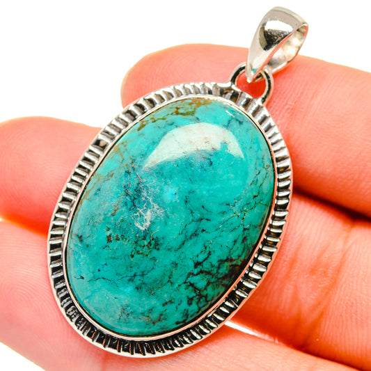 Chrysocolla Pendants handcrafted by Ana Silver Co - PD17725