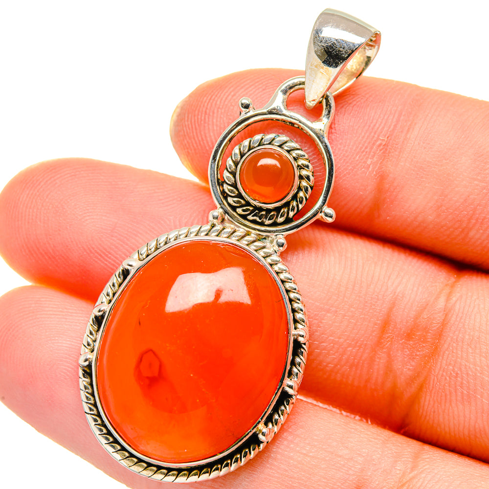 Carnelian Pendants handcrafted by Ana Silver Co - PD17737