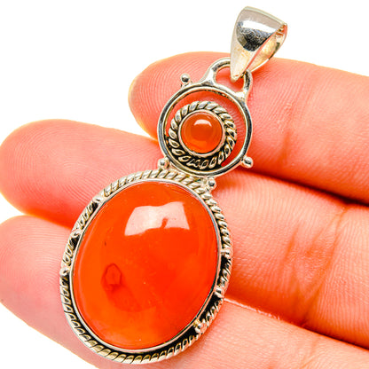 Carnelian Pendants handcrafted by Ana Silver Co - PD17737