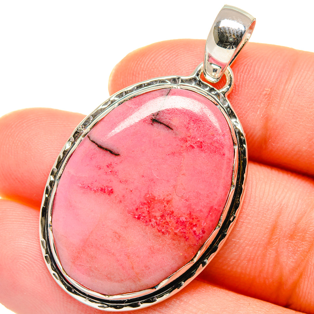 Rhodonite Pendants handcrafted by Ana Silver Co - PD17751
