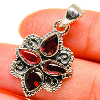 Garnet Pendants handcrafted by Ana Silver Co - PD17753