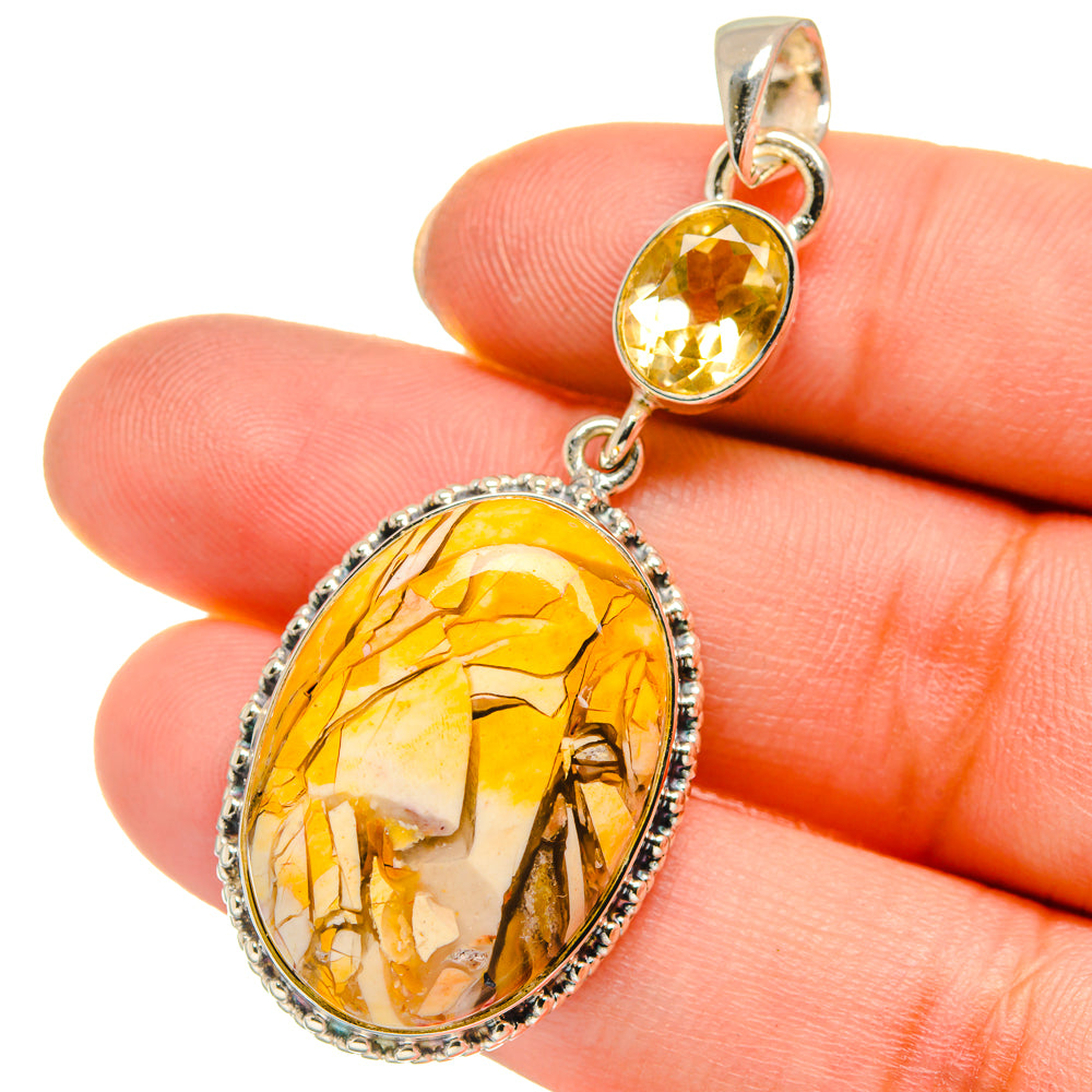 Brecciated Mookaite Pendants handcrafted by Ana Silver Co - PD17764