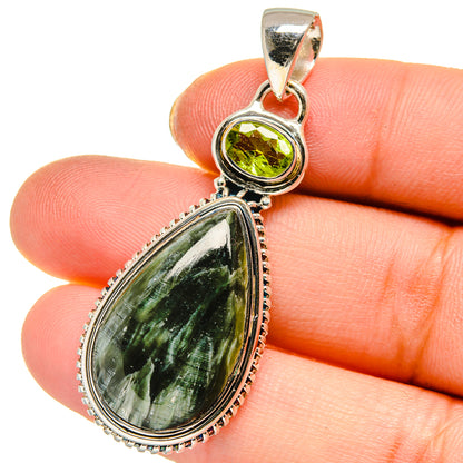 Seraphinite Pendants handcrafted by Ana Silver Co - PD17774