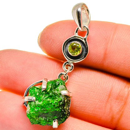 Chrome Diopside Pendants handcrafted by Ana Silver Co - PD17776