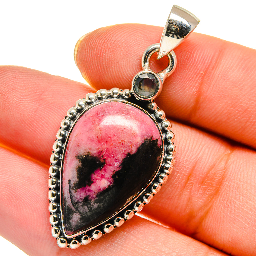 Rhodonite Pendants handcrafted by Ana Silver Co - PD17782