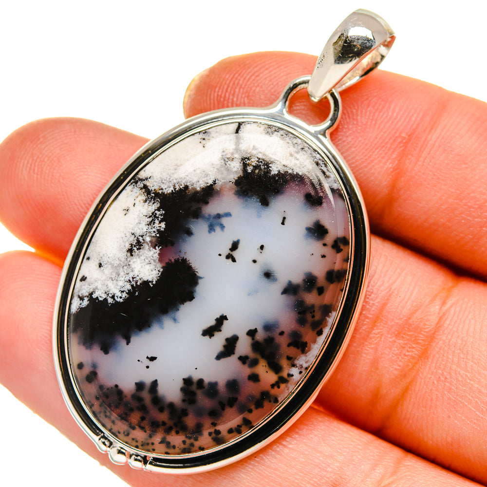 Dendritic Opal Pendants handcrafted by Ana Silver Co - PD17783