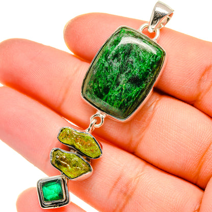 Chrysocolla Pendants handcrafted by Ana Silver Co - PD17792