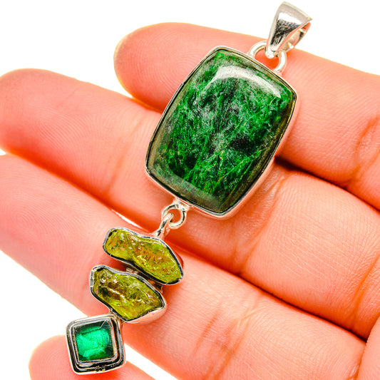 Chrysocolla Pendants handcrafted by Ana Silver Co - PD17792