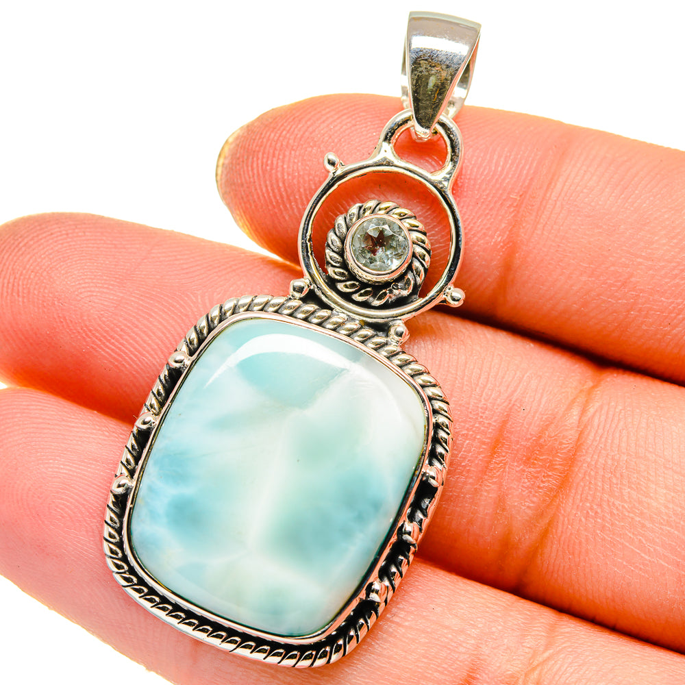 Larimar Pendants handcrafted by Ana Silver Co - PD17793