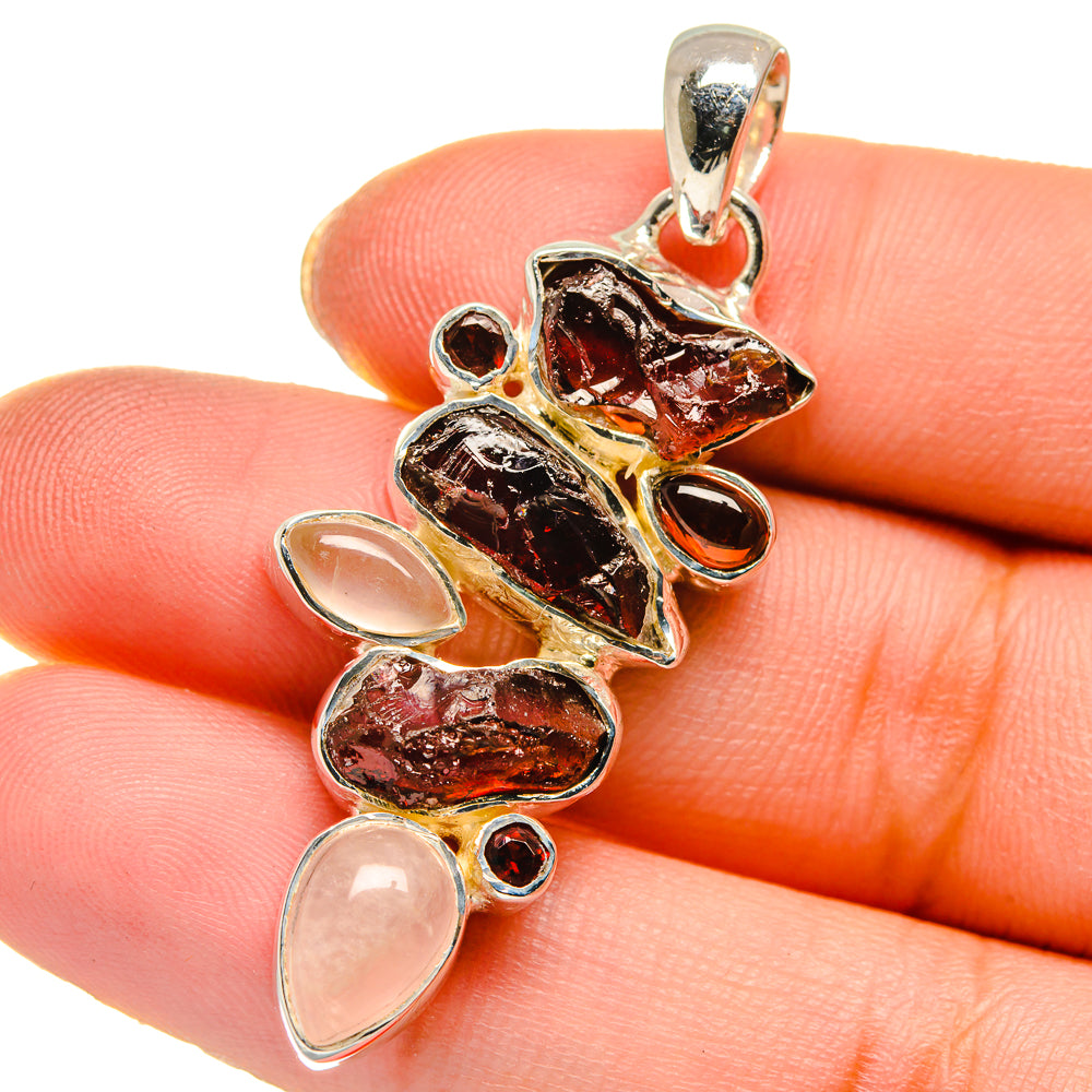 Garnet Pendants handcrafted by Ana Silver Co - PD17794
