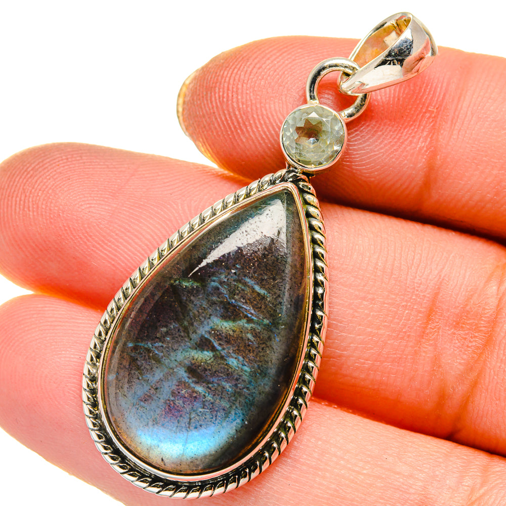 Labradorite Pendants handcrafted by Ana Silver Co - PD17804