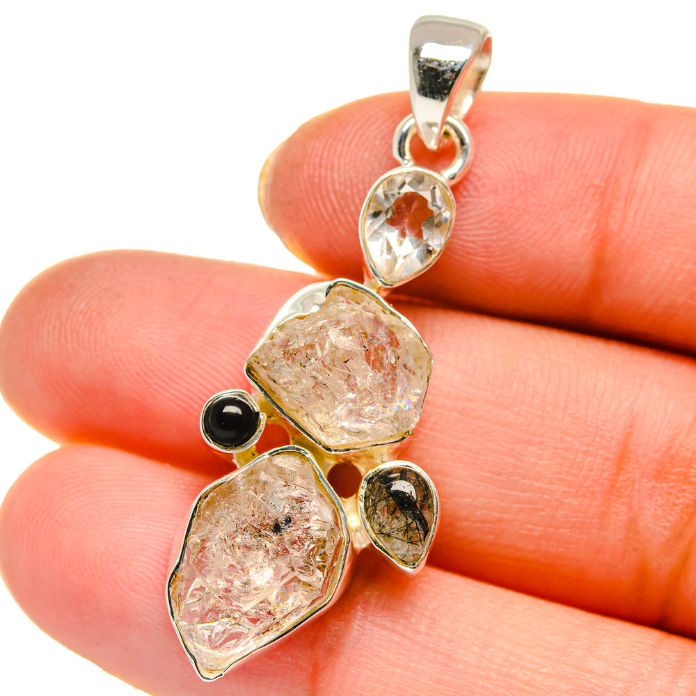 Herkimer Diamond Pendants handcrafted by Ana Silver Co - PD17806