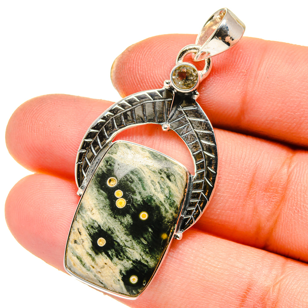 Ocean Jasper Pendants handcrafted by Ana Silver Co - PD17815