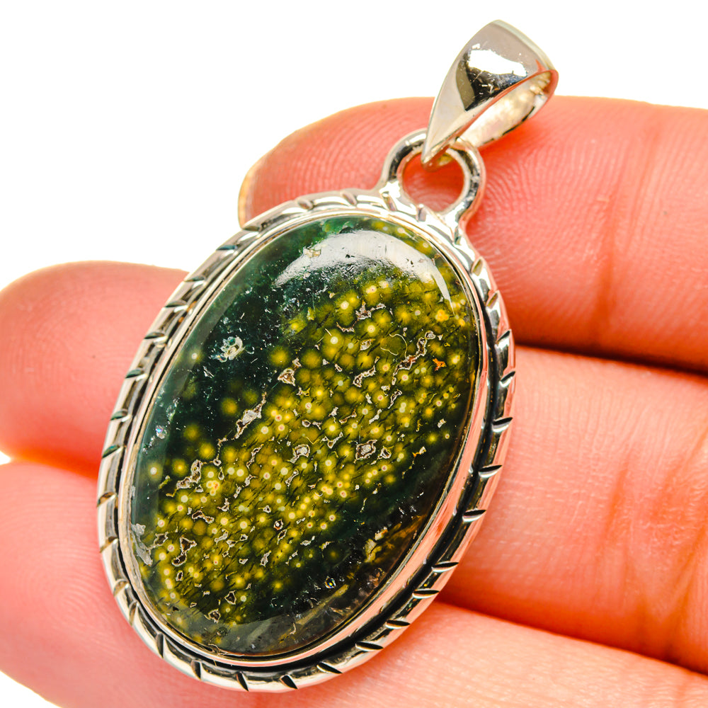Ocean Jasper Pendants handcrafted by Ana Silver Co - PD17816
