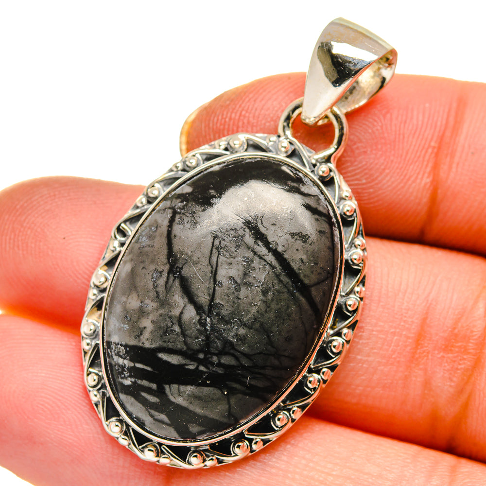 Picasso Jasper Pendants handcrafted by Ana Silver Co - PD17818