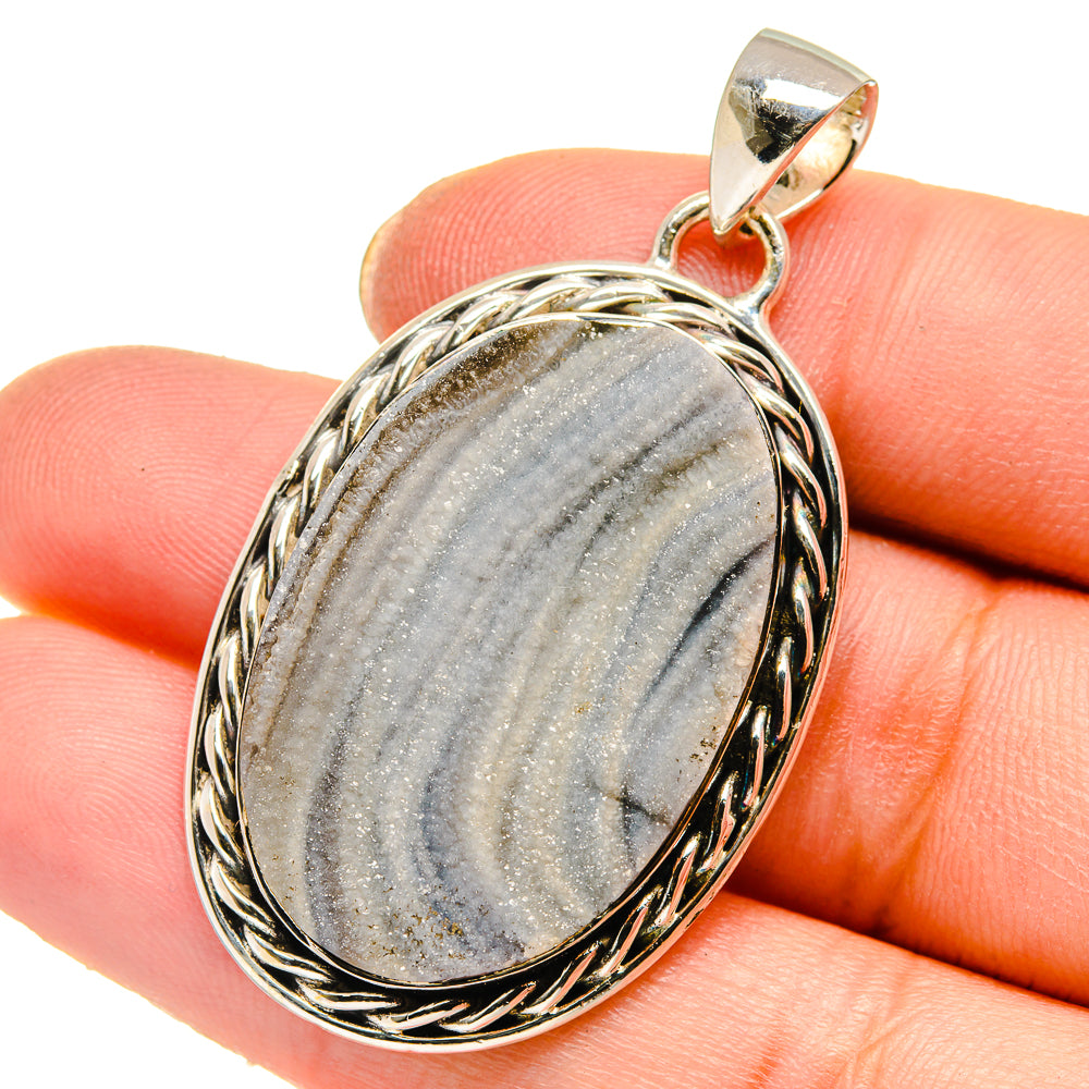 Desert Druzy Pendants handcrafted by Ana Silver Co - PD17819