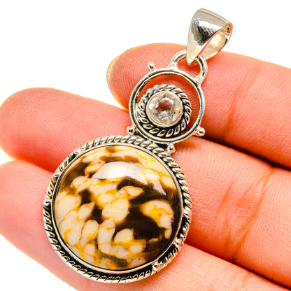 Peanut Wood Jasper Pendants handcrafted by Ana Silver Co - PD17820