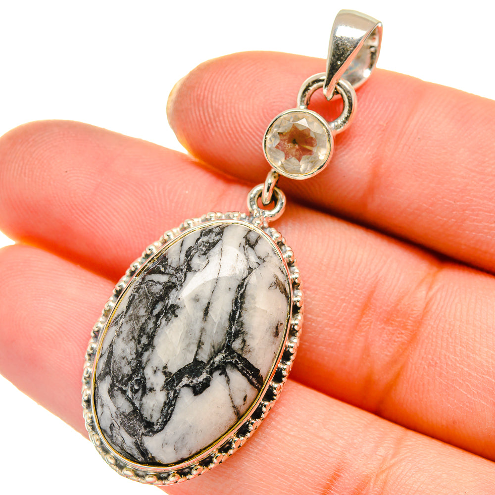 Pinolith Jasper Pendants handcrafted by Ana Silver Co - PD17823