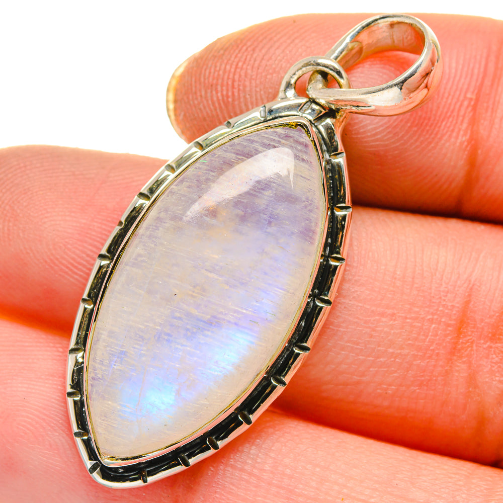 Rainbow Moonstone Pendants handcrafted by Ana Silver Co - PD17826