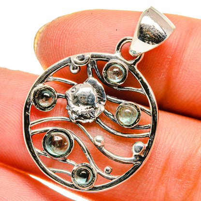 Aquamarine Pendants handcrafted by Ana Silver Co - PD17833