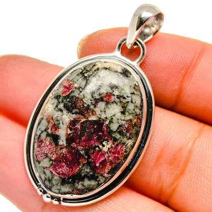 Russian Eudialyte Pendants handcrafted by Ana Silver Co - PD17835