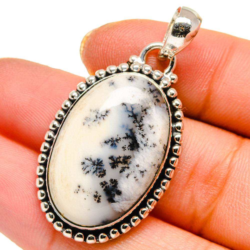 Dendritic Opal Pendants handcrafted by Ana Silver Co - PD17836