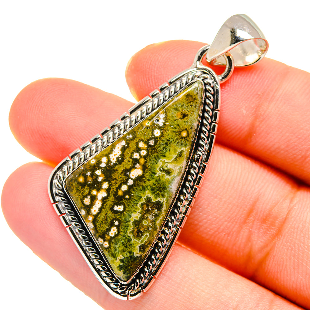 Ocean Jasper Pendants handcrafted by Ana Silver Co - PD17842