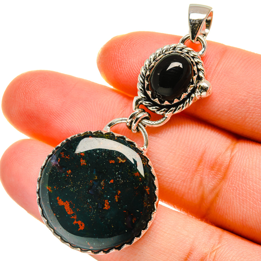 Bloodstone Pendants handcrafted by Ana Silver Co - PD17848