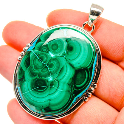 Malachite Pendants handcrafted by Ana Silver Co - PD17860