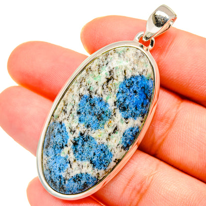 K2 Blue Azurite Pendants handcrafted by Ana Silver Co - PD17861