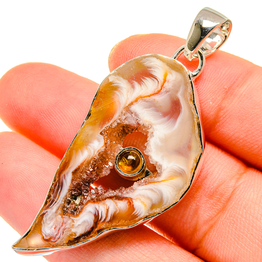 Occo Geode Pendants handcrafted by Ana Silver Co - PD17865