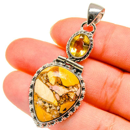Brecciated Mookaite Pendants handcrafted by Ana Silver Co - PD17873