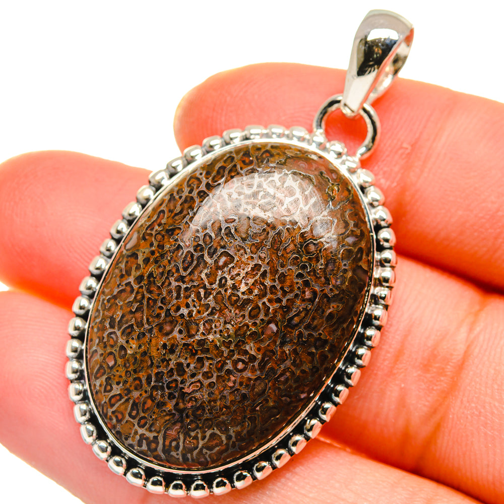 Dinosaur Bone Pendants handcrafted by Ana Silver Co - PD17890