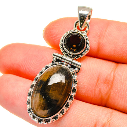 Chiastolite Pendants handcrafted by Ana Silver Co - PD17892