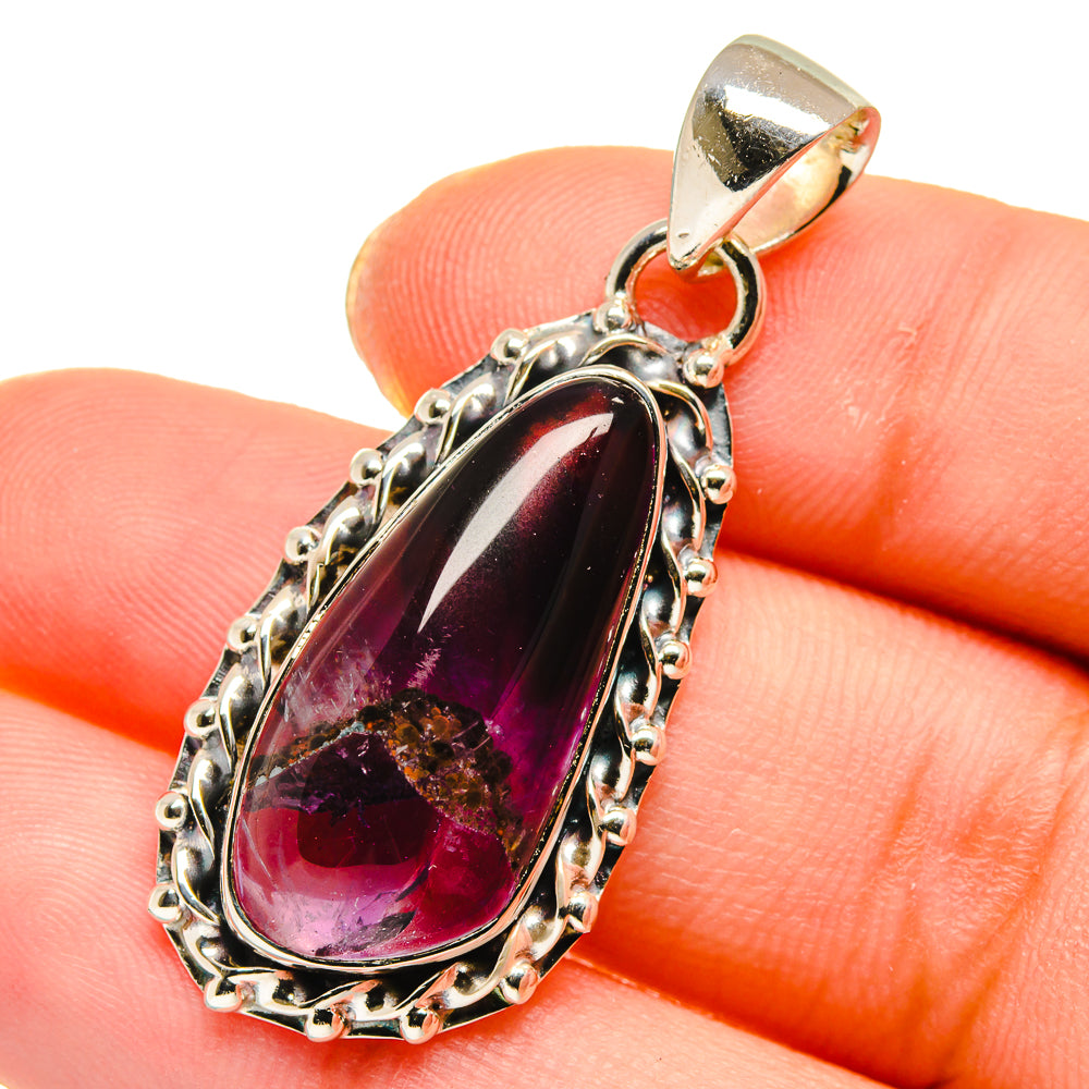 Chevron Amethyst Pendants handcrafted by Ana Silver Co - PD17893